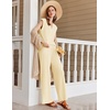 image:imageEkouaer Lounge Sets for Women 2 Piece Outfits Knit Sweater Vest Lounge Pants Casual Matching Loungewear SetBeige