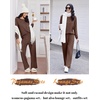 image:imageEkouaer Lounge Sets for Women Comfy Ribbed Knit Pajamas Fall Long Sleeve Sleepwear 2 Piece Casual LoungewearSXXLBrown