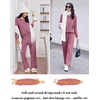 image:imageEkouaer Lounge Sets for Women Comfy Ribbed Knit Pajamas Fall Long Sleeve Sleepwear 2 Piece Casual LoungewearSXXLPurple Red