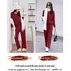 image:imageEkouaer Lounge Sets for Women Comfy Ribbed Knit Pajamas Fall Long Sleeve Sleepwear 2 Piece Casual LoungewearSXXLWine Red
