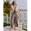 image:imageEkouaer Lounge Sets for Women Short Sleeve Pullover Tops and Long Pants Soft Pajamas Set 2 Piece Outfits SXXLBrown