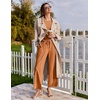 image:imageEkouaer Lounge Sets for Women Short Sleeve Pullover Tops and Long Pants Soft Pajamas Set 2 Piece Outfits SXXLCamel