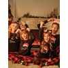 image:imageEkouaer Matching Family Sets Christmas Pajamas Set Xmas PJS Sleepwear Soft Christmas Matching JammiesChristmas Hat Plaid