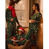 image:imageEkouaer Matching Family Sets Christmas Pajamas Set Xmas PJS Sleepwear Soft Christmas Matching JammiesGreen Santa