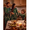 image:imageEkouaer Matching Family Sets Christmas Pajamas Set Xmas PJS Sleepwear Soft Christmas Matching JammiesGreen Santa