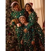 image:imageEkouaer Matching Family Sets Christmas Pajamas Set Xmas PJS Sleepwear Soft Christmas Matching JammiesGreen Santa