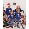 image:imageEkouaer Matching Family Sets Christmas Pajamas Set Xmas PJS Sleepwear Soft Christmas Matching JammiesNavy Polar Bear