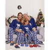 image:imageEkouaer Matching Family Sets Christmas Pajamas Set Xmas PJS Sleepwear Soft Christmas Matching JammiesNavy Polar Bear