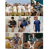 image:imageEkouaer Mens Pajamas Set Silk Satin Sleepwear Short Sleeve Button Down Pjs Set 2 Piece Loungewear with Pockets SXXLRoyal Blue