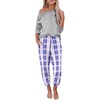 image:imageEkouaer Pajama Sets for Women 2 Piece Plaid Pjs Long Sleeve Lounge Sets Comfy Gingham Nightwear with PocketsLight Pink Plaid