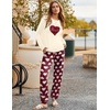 image:imageEkouaer Pajama Sets for Women 2 Piece Plaid Pjs Long Sleeve Lounge Sets Comfy Gingham Nightwear with PocketsRed Heart
