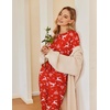 image:imageEkouaer Pajamas for Women Set 2 Pack Lounge Set Short Sleeve Pjs Joggers Long Pants Loungepwear with PocketsGreen Christmasred Deer