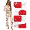 image:imageEkouaer Pajamas for Women Set Button Down Pj Long Sleeve Shirt and Pants Lounge Sets Fall Sleepwear with PocketsGingerbread Wreath
