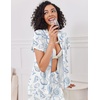 image:imageEkouaer Pajamas for Women Set Button Up Sleepwear Cute Pjs Ruffle Sleeve Notch Collar Loungewear with Long Pants SXXLWhite Sea Shell