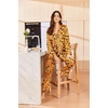 image:imageEkouaer Silk Pajamas for Women Classic Button Down Satin Pajama Sets Long Sleeve Lounge SetPumpkin Halloween Pattern