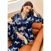 image:imageEkouaer Silk Pajamas for Women Long Sleeve Satin Pajama Set Silky Pj Sets 2 Piece Button Down Loungewear SleepwearZebra Print