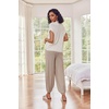 image:imageEkouaer Two Piece Outfits Lounge Sets for Women Sweater Sets Knit Short Sleeve Tops Jogger Pants Matching TracksuitBeige