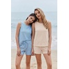 image:imageEkouaer Two Piece Shorts Set for Women Summer Lounge Set Casual Sleeveless Tank Top 2026 Matching Outfits SXXLBeige