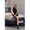 image:imageEkouaer Two Piece Shorts Set for Women Summer Lounge Set Casual Sleeveless Tank Top 2026 Matching Outfits SXXLBlack