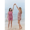 image:imageEkouaer Two Piece Shorts Set for Women Summer Lounge Set Casual Sleeveless Tank Top 2026 Matching Outfits SXXLDark Pink