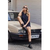 image:imageEkouaer Two Piece Shorts Set for Women Summer Lounge Set Casual Sleeveless Tank Top 2026 Matching Outfits SXXLNavy