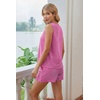 image:imageEkouaer Two Piece Shorts Set for Women Summer Lounge Set Casual Sleeveless Tank Top 2026 Matching Outfits SXXLRose