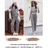 image:imageEkouaer Women Pajamas Set Long Sleeve Sleepwear Button Down Pjs Soft 2 Piece Loungewear with Long PantsAgrey