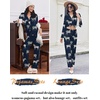 image:imageEkouaer Women Pajamas Set Long Sleeve Sleepwear Button Down Pjs Soft 2 Piece Loungewear with Long PantsNavy Zebra