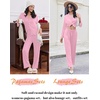 image:imageEkouaer Women Pajamas Set Long Sleeve Sleepwear Button Down Pjs Soft 2 Piece Loungewear with Long PantsPink