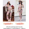 image:imageEkouaer Women Pajamas Set Long Sleeve Sleepwear Button Down Pjs Soft 2 Piece Loungewear with Long PantsPink Tiger