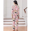 image:imageEkouaer Women Pajamas Set Long Sleeve Sleepwear Button Down Pjs Soft 2 Piece Loungewear with Long PantsPink Tiger