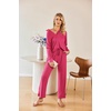 image:imageEkouaer Womens 2 Piece Matching Lounge Sets Fall Outfits 2025 Sweatsuit Waffle Knit Pajamas Sets Long Sleeve Sweater ClothesHot Pink