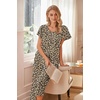 image:imageEkouaer Womens Cotton Pajamas Sets Short Sleeve Tops and Capri Pants Sleepwear Loungewear with PocketsBrown Leopard