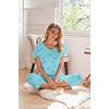 image:imageEkouaer Womens Cotton Pajamas Sets Short Sleeve Tops and Capri Pants Sleepwear Loungewear with PocketsButterfly