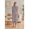 image:imageEkouaer Womens Cotton Pajamas Sets Short Sleeve Tops and Capri Pants Sleepwear Loungewear with PocketsGray Coffee Cup