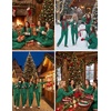 image:imageEkouaer Womens Fleece Pajama Sets Long Sleeve Button Down Twopiece Sleepwear Soft Lounge SetGreen Plaid