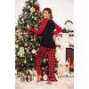 image:imageEkouaer Womens Pajama Set Christmas Pjs Long Sleeve Print Tops and Pajamas Pants Soft Sleepwear SetApattern1plaid