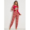 image:imageEkouaer Womens Pajama Set Christmas Pjs Long Sleeve Print Tops and Pajamas Pants Soft Sleepwear SetPat10christmas Tree3