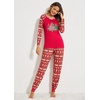 image:imageEkouaer Womens Pajama Set Christmas Pjs Long Sleeve Print Tops and Pajamas Pants Soft Sleepwear SetPat10christmas Tree3