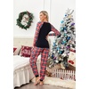 image:imageEkouaer Womens Pajama Set Christmas Pjs Long Sleeve Print Tops and Pajamas Pants Soft Sleepwear SetPat11red Ho