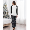 image:imageEkouaer Womens Pajama Set Christmas Pjs Long Sleeve Print Tops and Pajamas Pants Soft Sleepwear SetPat15santa