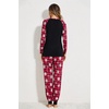image:imageEkouaer Womens Pajama Set Christmas Pjs Long Sleeve Print Tops and Pajamas Pants Soft Sleepwear SetPat8red Plaid Snowflake