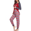 image:imageEkouaer Womens Pajama Set Christmas Pjs Long Sleeve Print Tops and Pajamas Pants Soft Sleepwear SetPattern4antlers
