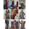 image:imageEkouaer Womens Pajama Sets 2 Piece Cotton Plaid Pjs Long Sleeve Sleepwear Button Down Lounge Set with PocketsBlue White Plaid
