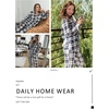 image:imageEkouaer Womens Pajama Sets Button Down Pjs Sets Soft Long Sleeve Sleepwear Button Up Loungewear with Pockets SXXLBlack and Grey Plaid