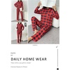 image:imageEkouaer Womens Pajama Sets Button Down Pjs Sets Soft Long Sleeve Sleepwear Button Up Loungewear with Pockets SXXLBlack and Red Plaid