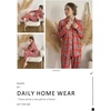 image:imageEkouaer Womens Pajama Sets Button Down Pjs Sets Soft Long Sleeve Sleepwear Button Up Loungewear with Pockets SXXLRed and Pink Plaid