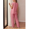 image:imageEkouaer Womens Pajama Sets Cap Sleeve Sleepwear Tops and Long Pants Comfy Pjs 2 Piece Lounge Set with Pockets SXXLPurple Red