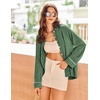 image:imageEkouaer Womens Pajama Sets Long Sleeve Ribbed Knit Lounge Set Button Down Soft 2 Piece Pjs With PocketsGreen