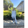 image:imageEkouaer Womens Pajama Sets Long Sleeve Ribbed Knit Lounge Set Button Down Soft 2 Piece Pjs With PocketsLight Grey